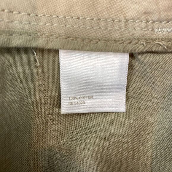 Old Navy Capri Pants Women's Size 14 Tan Wide Leg Low Rise Flat Front Outdoor - Picture 8 of 16